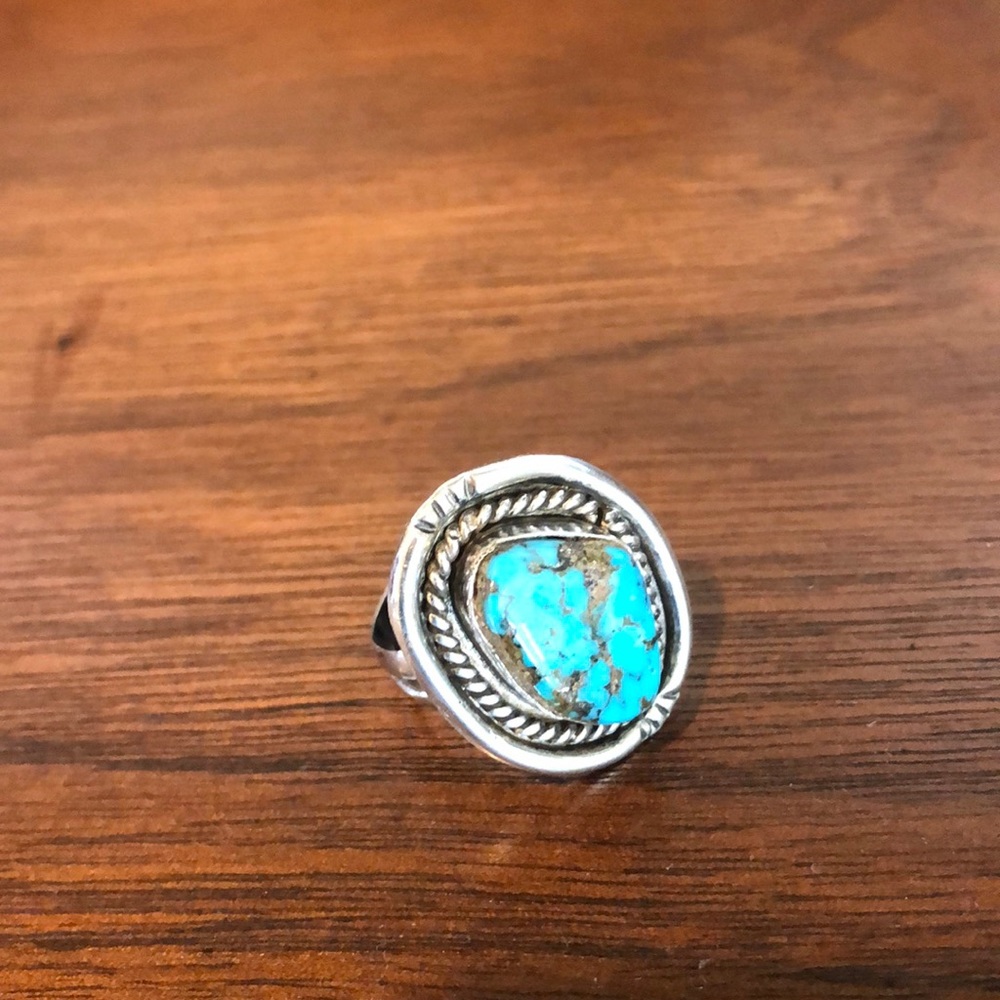 Vintage Sterling Silver and Turquoise Ring